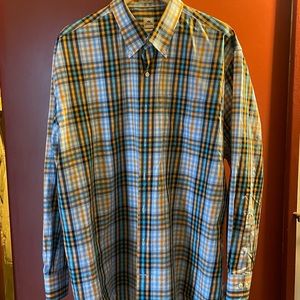 Peter Millar Button Down Shirt Men's XXL Long Sleeve  Multicolor